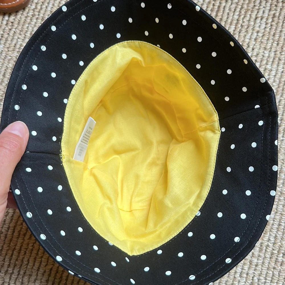 NWT Gymboree Splish-Splash Yellow and Black bee sun hat size 2T-3T - Picture 4 of 6